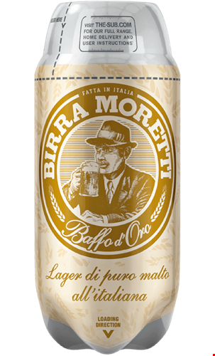 Birra Moretti Baffo d'Oro - 2L SUB Keg