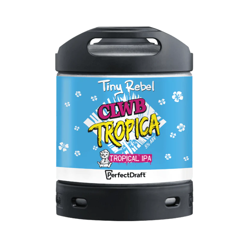 Collection of Tiny Rebel Clwb Tropica PerfectDraft - 6L Keg - BBE 09/2024 in a gallery layout